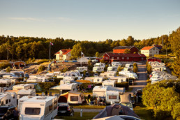 Överblick över Lagunen Camping som ligger i närheten av Strömstad.